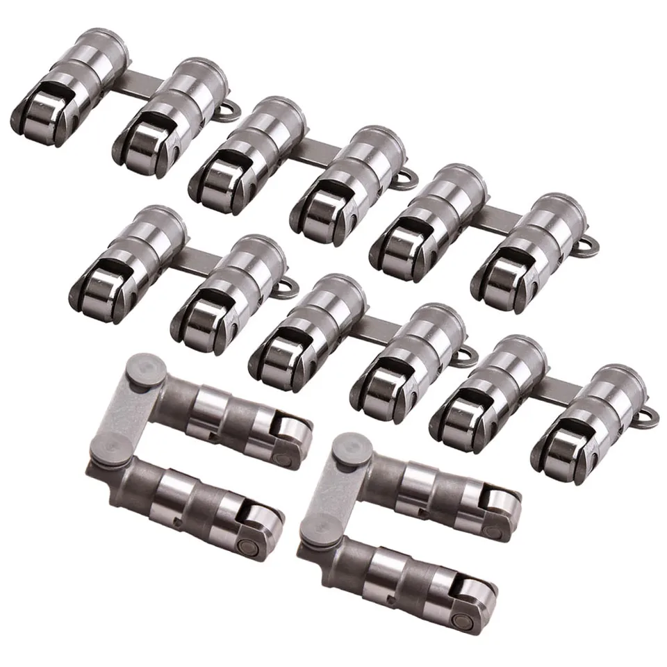 16pcs Hydraulický ventil zdvíhače s Link Bar Small Block pre Chevy SBC V8 302 350 400