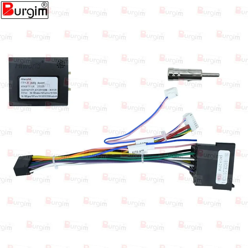 16pin Android Radio Haped Drôt pre Fiat 500 Bravo Ritmo Panda Stereo Audio Adapter Conektor Connector Conector Canbus Decoder