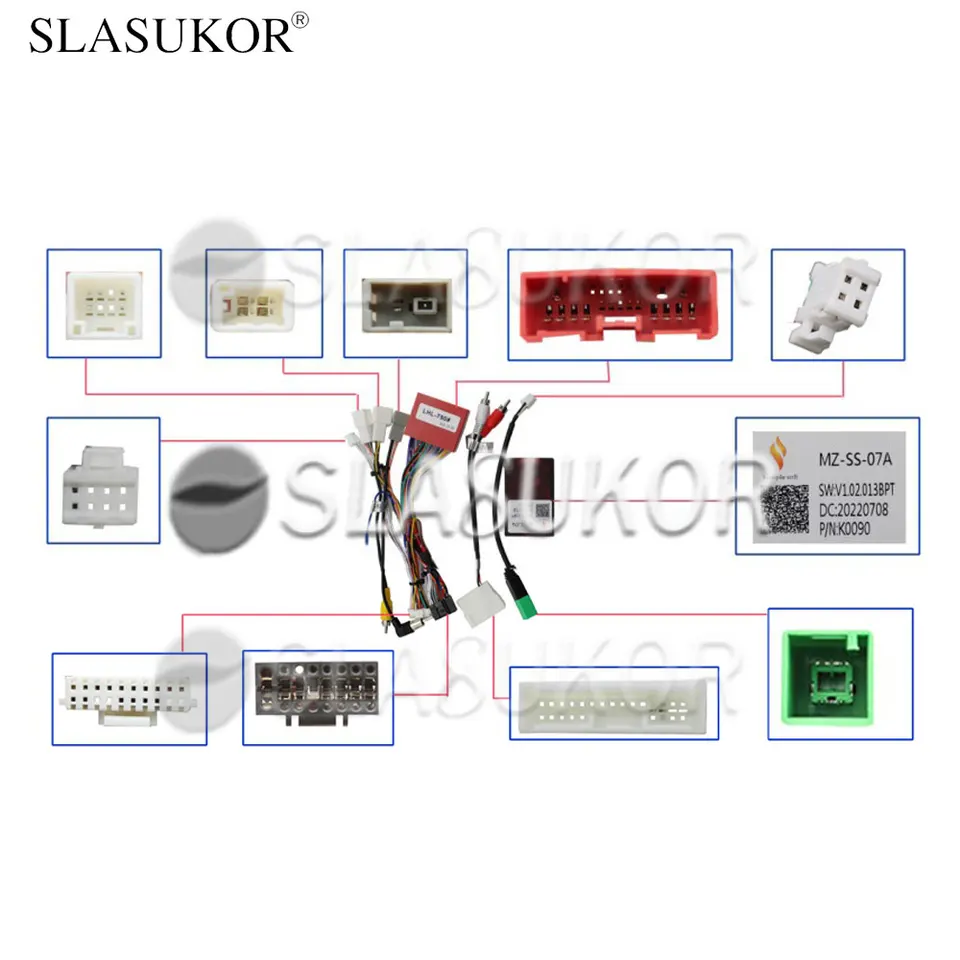 16pinový rozhlasový kábel s CAN BUS BOX CANBUS pre Mazda CX-5 2012 Power Wire Canbus Android