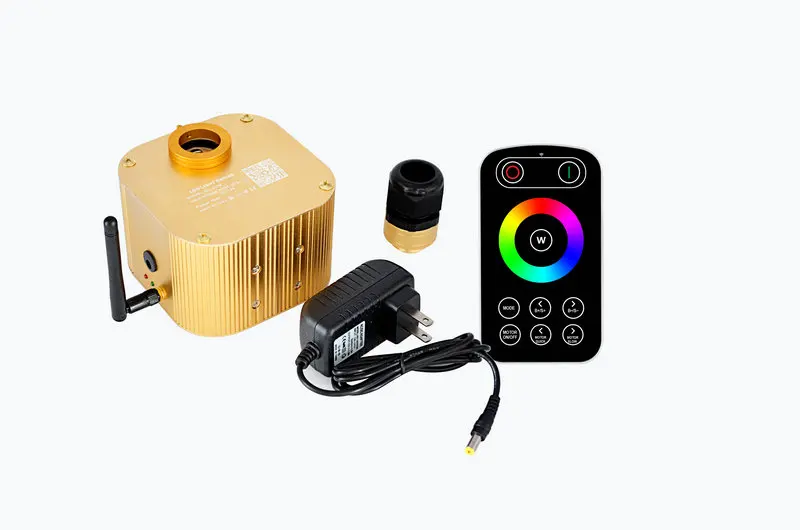 16W RGBW Twinkle Wheel Fiber Optic Light Engine Control W/Touch Controller Strop LED LIGHT ZARIADENIE Hviezda Sky DIY
