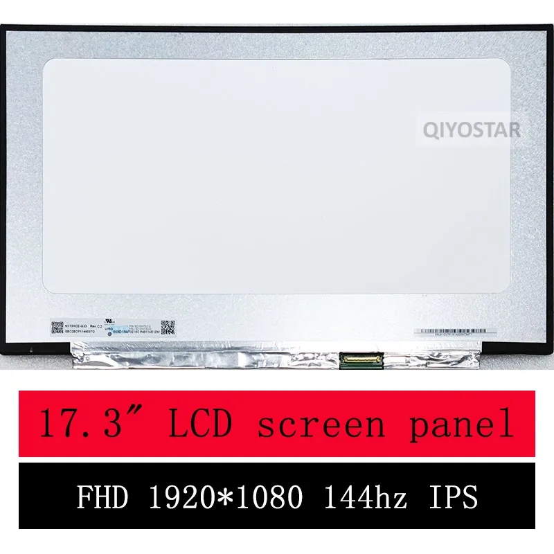 17,3 palca FullHD 1920x1080 40pins IPS 144Hz LED LCD Panel obrazovky pre obrazovku pre CyberPowerPC Tracer III 17 Turbo Gaming NAPOJET