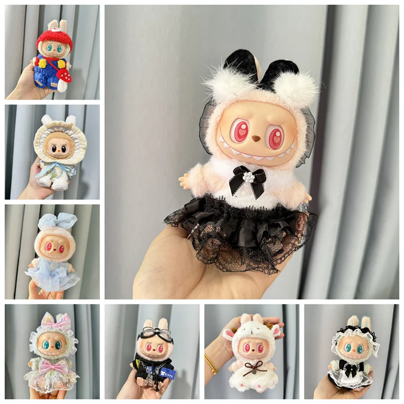 17 cm Kawaii Mini Plush Doll's Clothes Outfit Accessories pre Kóreu KPOP EXO LABUBU IDOL DOLLS SVELL HATING OBLASTI DIY GIRL