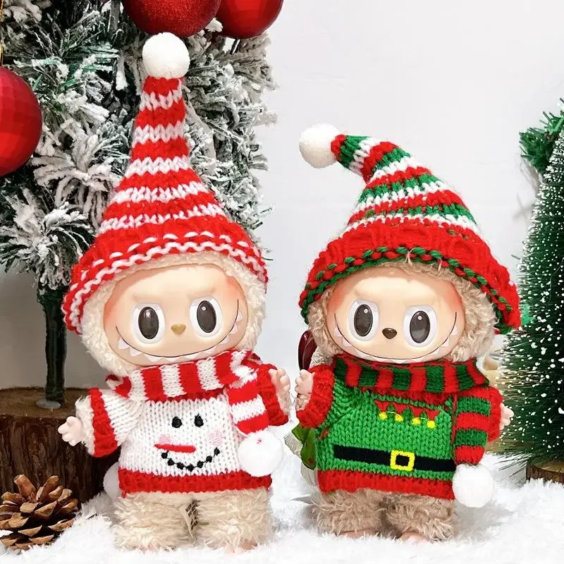 17 cm Mini Doll's Clothes Addfit Accessories pre Kóreu KPOP EXO LABUBU IDOL V1 V2 Zimný vianočný šál SET SET