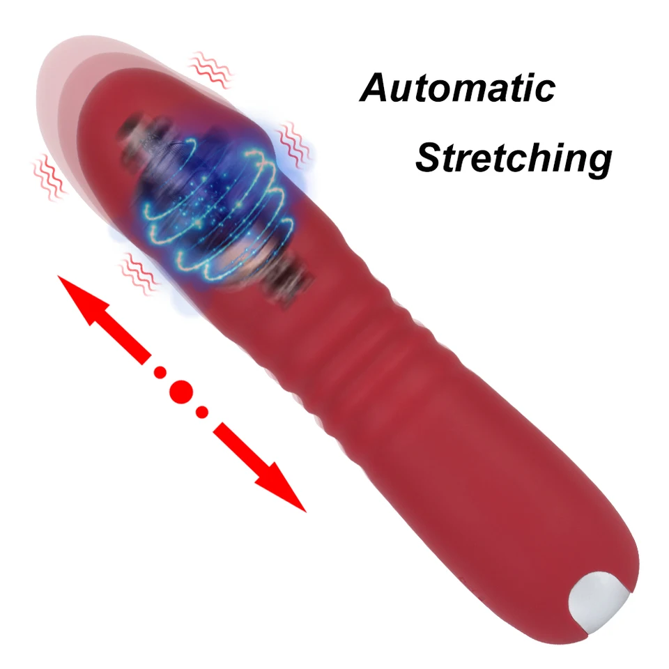 17 cm Vlky vibrátory pre ženy Stimulátor klitoris stimulátor vagína análny dildos ženský masturbátor automatické napínacie penis sexuálne hračky
