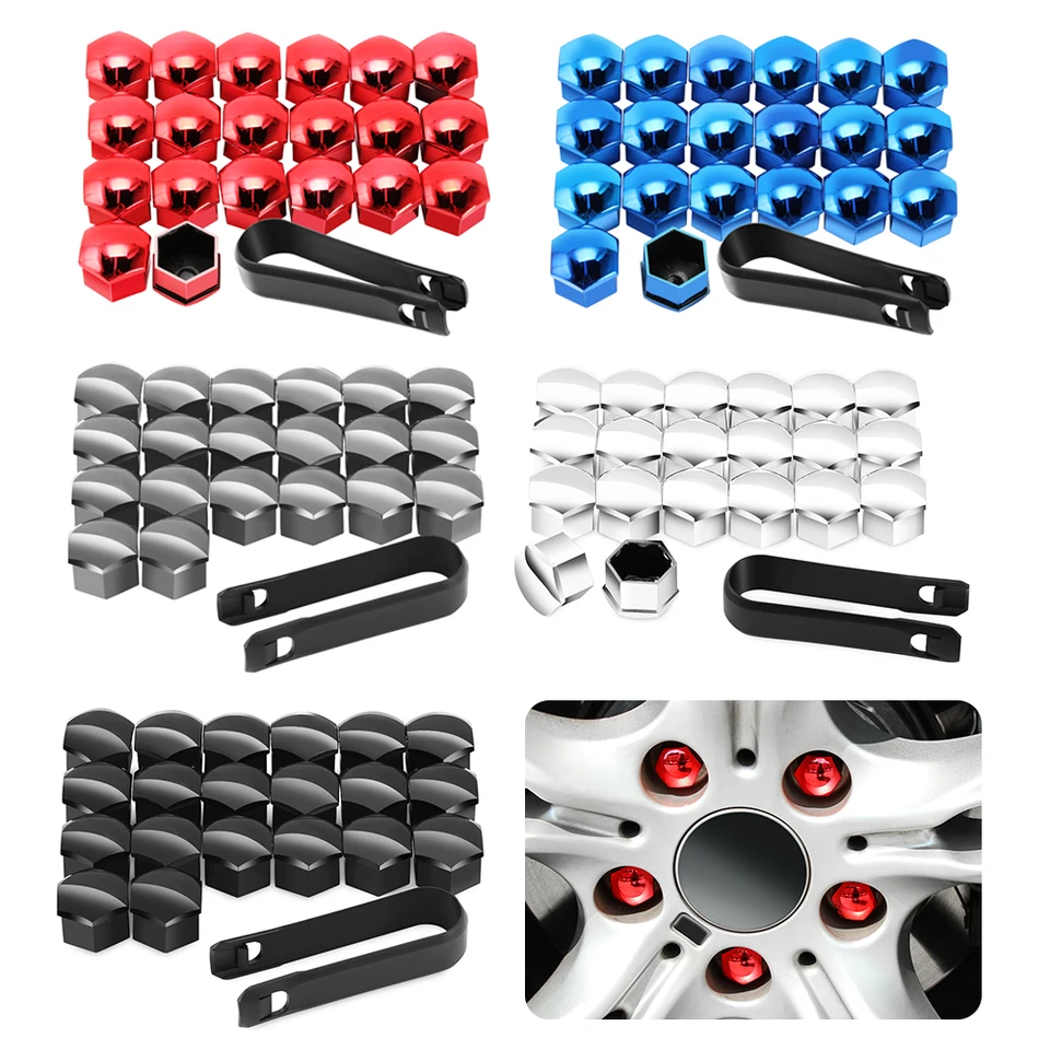 17 mm automobilové orechové kryty kryty ochrany pre Audi A5 VW T5 Transporter SkoDa Kodiaq Peugeot 508 Land Rover Defender Ford Ford