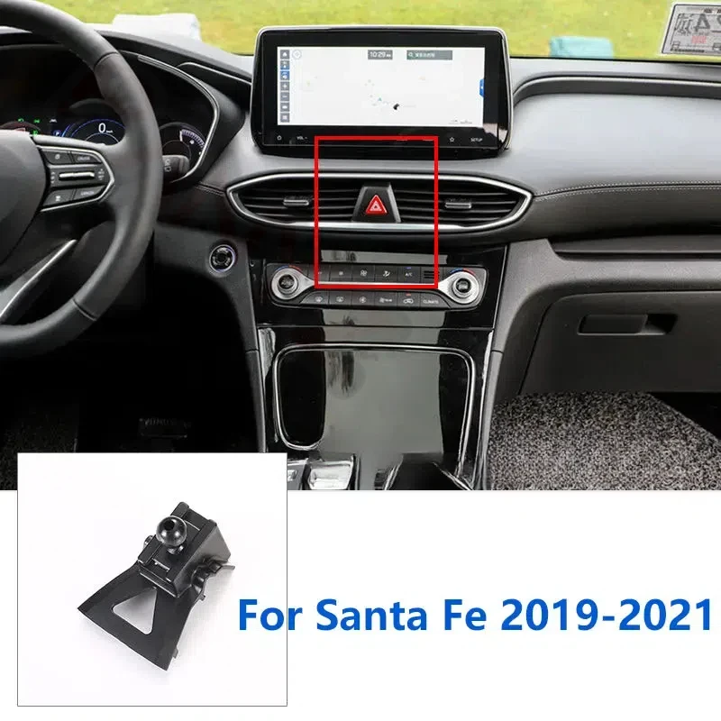 17 mm špeciálne držiaky pre Hyundai Santa Fe Phone Držiteľ GPS podporujúci pevné držiak vzduchové prípravky na základné príslušenstvo 2019-2023