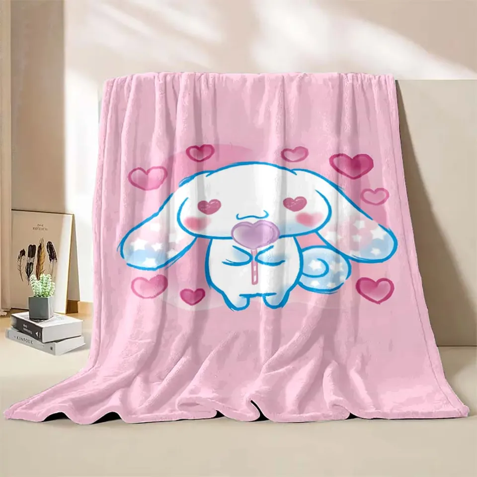 17 štýlov Sanrio Cinnamoroll módna prikrývka pohovka posteľ kryt štvorročná mäkká natápala prikrývka Teplý flanel hádzanie detí darček