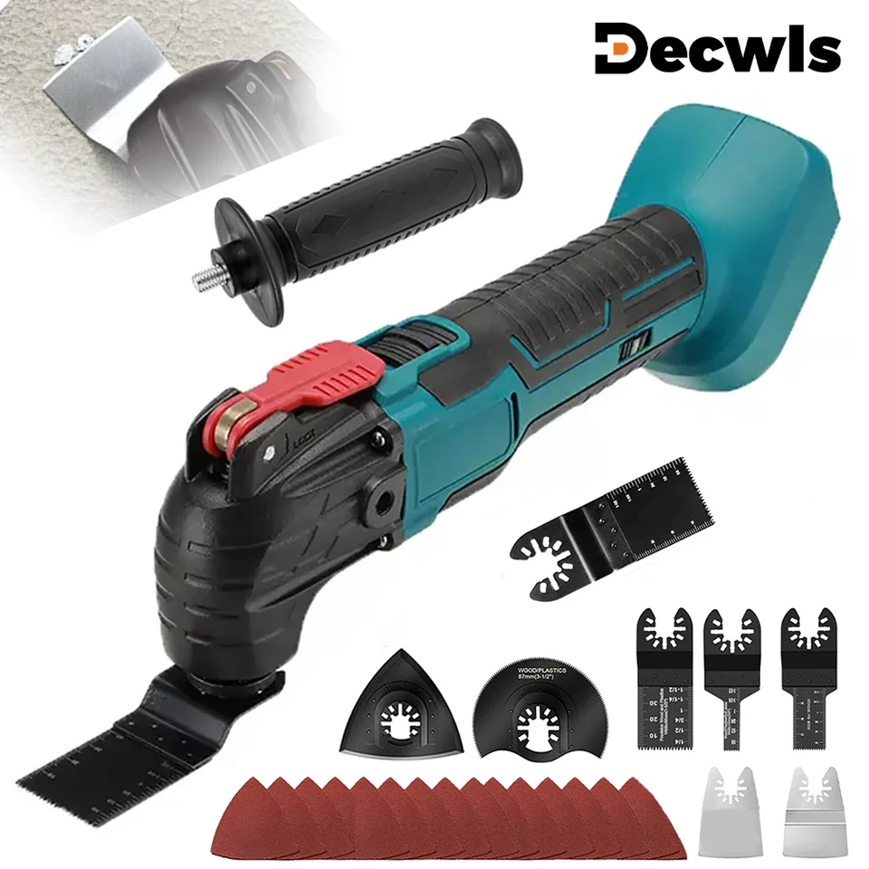 170 W elektrický bezdrôtový oscilátor, domáce prerezávanie píly multifunkčný výživník/lopata/strihacie píly pre nástroje pre batériu 18 V/21V Makita Battery