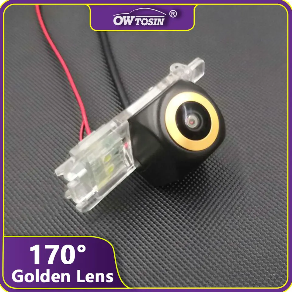 170 ° AHD 1080p Zlatý šošovkový fotoaparát s reverzným vozidlom pre Ford Fiesta MK6 2008 2009 2009 2010 2012 2013 2013 2014 Monitor Zadného pohľadu