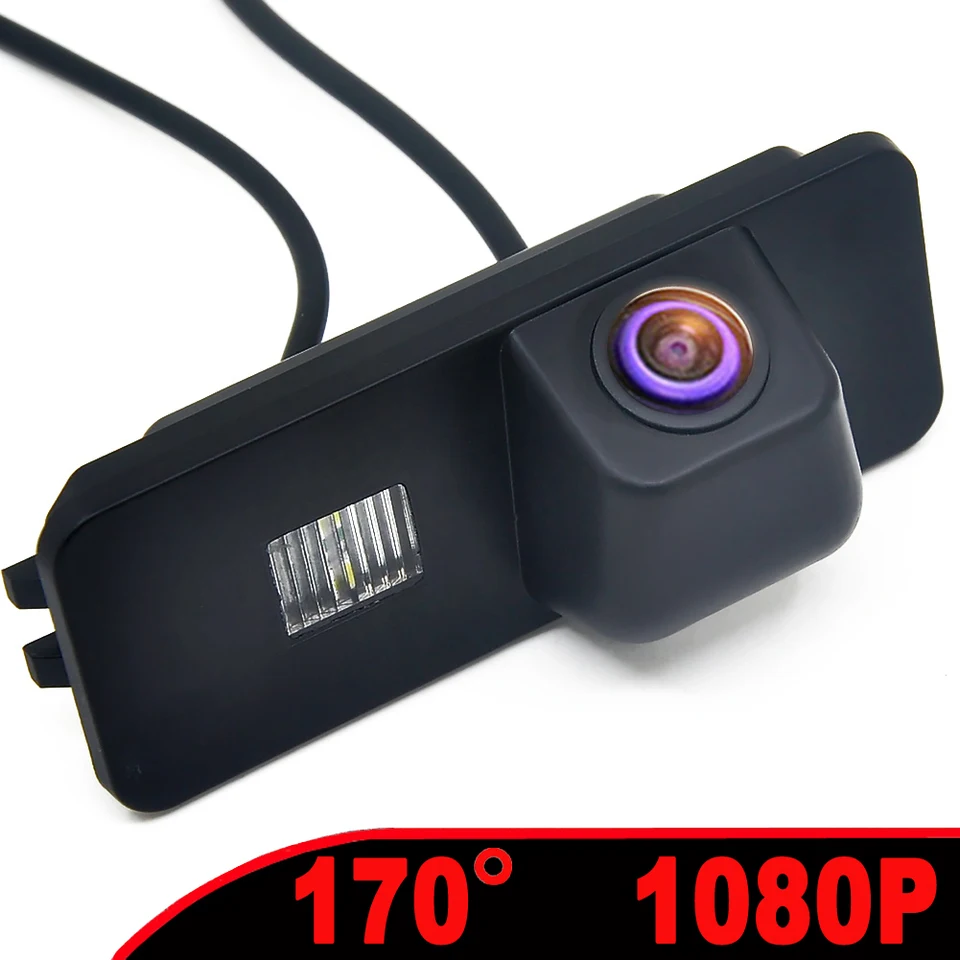 170 ° HD 1080p AHD Fisheye vozidlo Zadný výhľad kamery pre VW Golf V Golf 5 Scirocco EOS Lupo Passat CC Phaeton Beetle Seat Variant