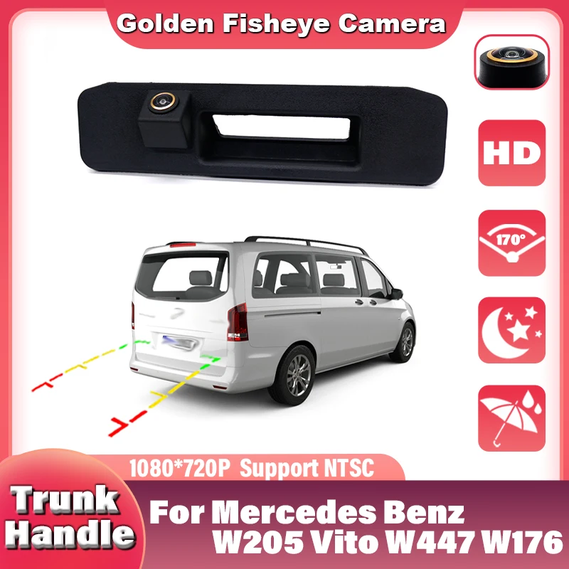 170 ° široký uhol HD 1080p CAPE AUT VIEW CAMERA pre Mercedes Benz W205 VITO W447 W176 ml A180 A200 A260 GLA 250 GLC GLE W117 W166