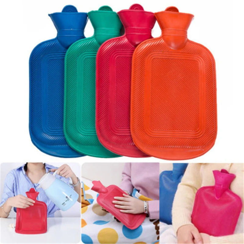 1700 ml hrubé fľaše s horúcou vodou Prenosná gumová zimná zimná vrecka Ručne ohrievača Dievčatá vreckové nohy teplá voda Fľaša Farba náhodne