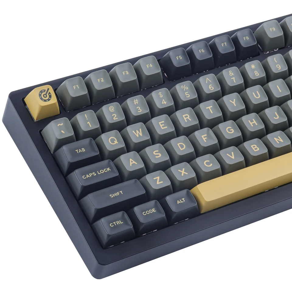 172 Klávesy Dvojitý výstrel Čierny trblietok ABS Keycap SA Profil 6.25U 7U Space Bar ISO Enter Key pre DIY Mechanické klávesnice GMMK PRO
