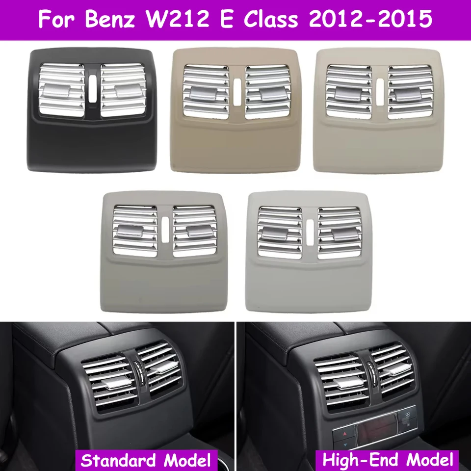 172 mm W212 Zadná konzola Čerstvá klimatizácia Chrome Vent Grille Outlet Cover For Mercedes Benz E Class E260 E300 2012-2015