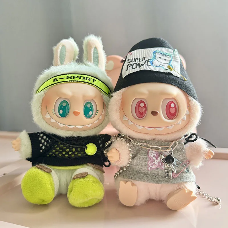 17cm lababu i ii Dolls oblečenie The Monster Outfit Accessories oblečenie pre domácich majstrov darček pre deti ququ hip hop dievčenský tenis