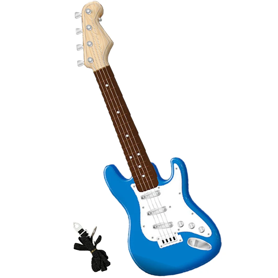 17in gitarová hračka pre deti, 4 strunové elektrické gitarové hudobné nástroje pre deti, prenosná elektronická nástrojová hračka, c