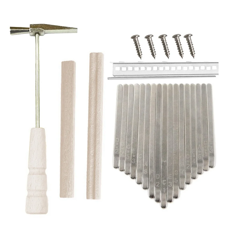 17Keys Kalimba DIY Kit THUM Výmena dielov klavíra s kľúmi kladiv
