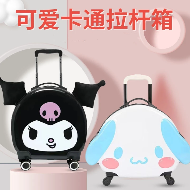 18/20 palca Sanrio Detský puzdro Trolley Case Female Cinnamon Dog Kuver melódiu Abs kufr