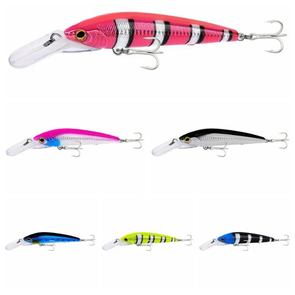 18,5 cm 41g Minnow Fishing Lure Lure Wink Deep Diving Bamino návnada Široký jazyk Rotujúca Tvrdá rybárska návnada Mandarin Fish