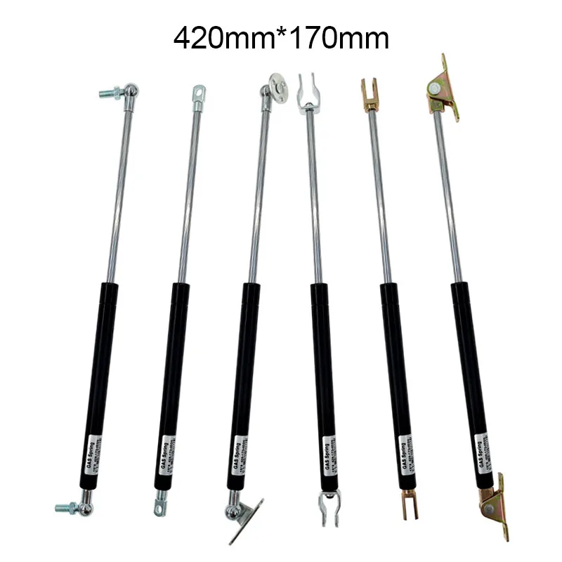 18*8 tyčinkovej plynovej pružiny skladací záves 50n-500N/5 kg-50 kg silový výťahový podopačný otvor stredná vzdialenosť 420 mm zdvihová vzdialenosť 170 mm