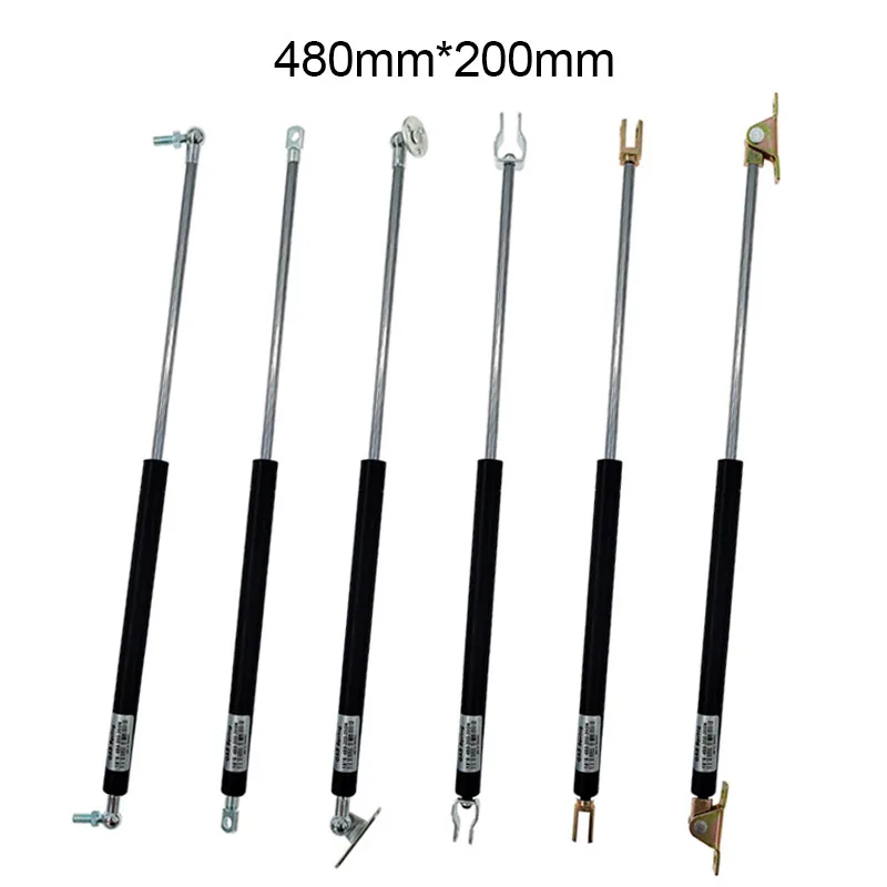 18*8 tyčí plynový pružinový skladací záves 50n-500N/5 kg-50 kg silové zdvíhacie podoparená dierka stredná vzdialenosť 480 mm zdvihová vzdialenosť 200 mm