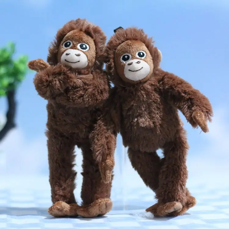 18 cm anime roztomilé opičie plyšové hračky Gorilla Doll Bag Birthday Gift