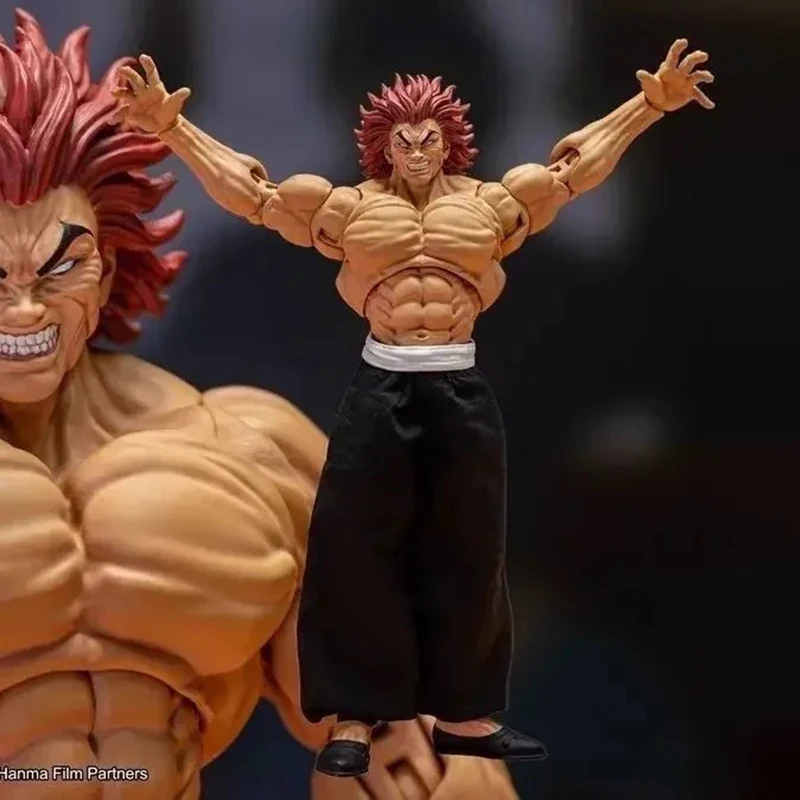 18 cm búrkové hračky, syn Ogre Baki anime figúrky Yujiro Hanma Akčná figúrka Zbierka figuríny modely bábiky Dití darček pre deti