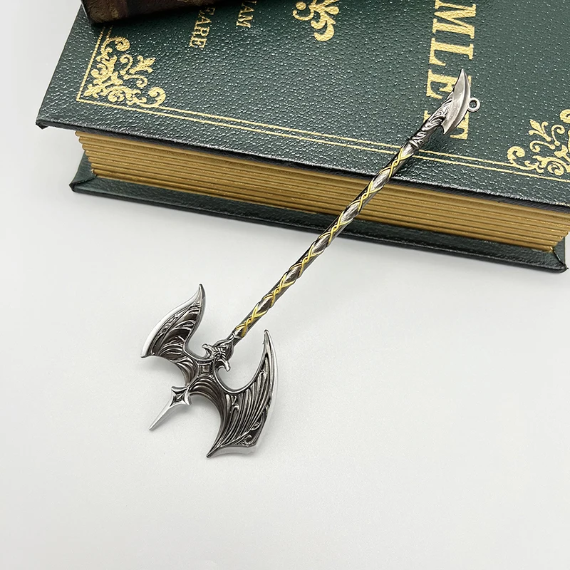 18 cm Demon Orca Ax Metal 1: 6 Staroveká poliatka zbrane Model vybavenie Príslušenstvo Domáce ozdoby remeslá remeslá kľúče zbierka hračky
