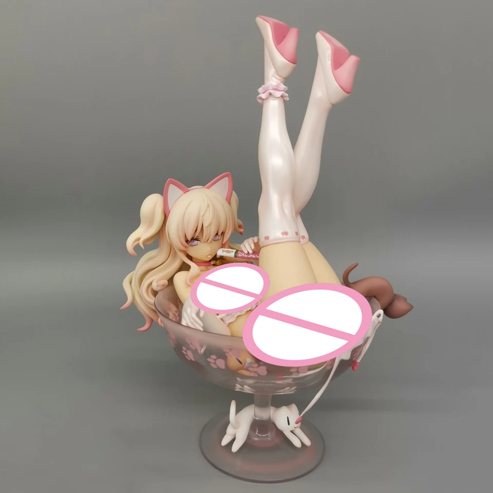 18 cm SkyTube Alphax Chiyuru Cat 1/6 Sexy Girl Anime Action Figures PVC Hentai Collection Model Hračky Darček Figurín