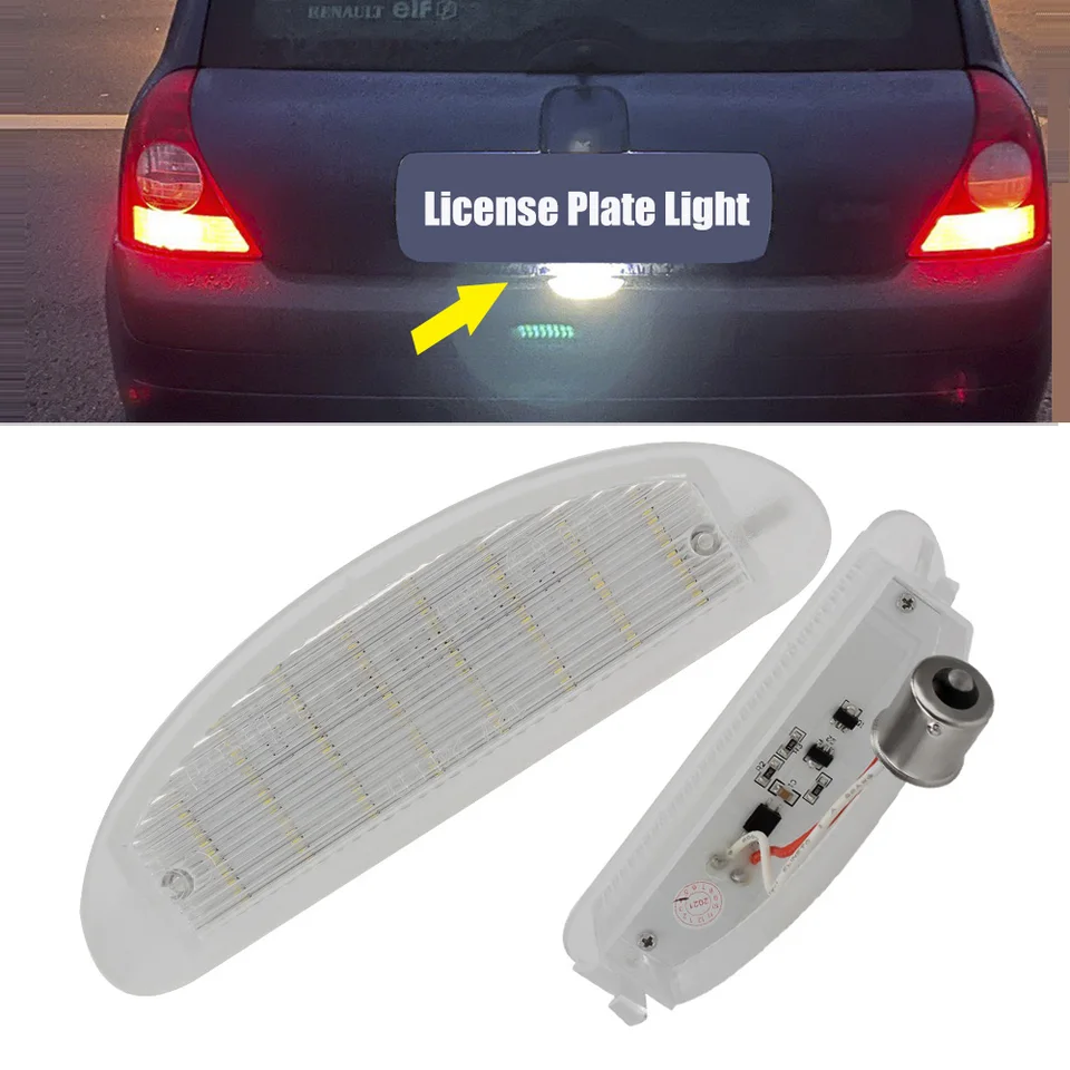 18 LED 12V CANBUS CANBUS NÁKLADNÉ ZAMESTNANIE LAMPA 7700410754 Žiadna chyba pre Renault Clio MK2 Clio II (1998-2005) Twingo I 1993-2007