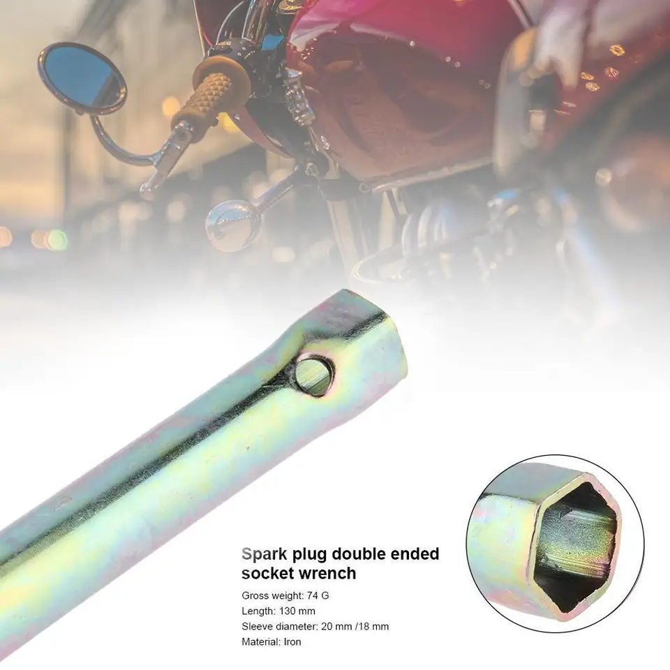 18 mm/16 mm motocyklová zapaľovacia zapaľovacia sviečka s hlbokým dosahom kľúča zásuvka