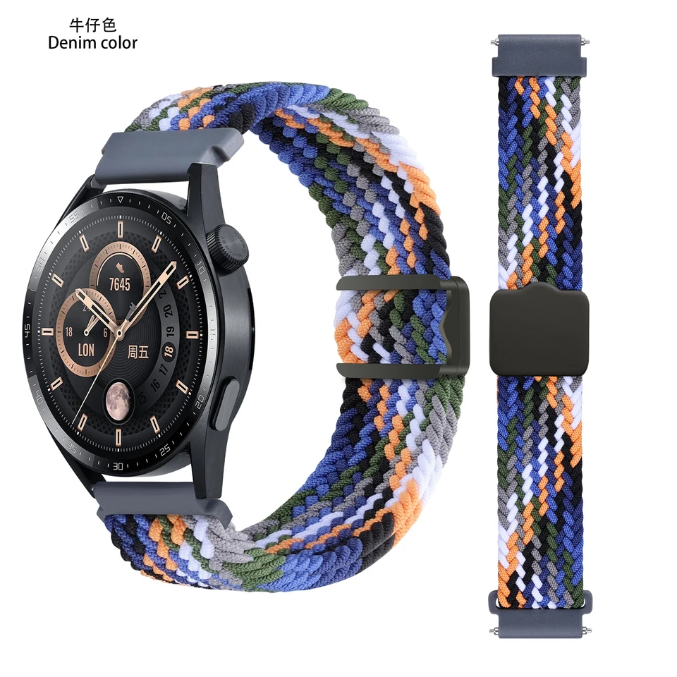 18 mm 20 mm 22 mm magnetický remienok pre Samsung Galaxy Watch 4/5/6/Gear S3/Active 2 Silikónový pás Huawei GT4 GT3 2E Garmin Venu 3s 2s
