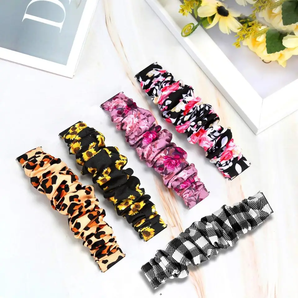 18 mm 22 mm 20 mm elastický remienok pre Samsung Galaxy Gear S3 Watch 3 46 mm 42 mm scrunchie Nylon Nylon Wrter for AmazFit BIP Galaxy Active 2