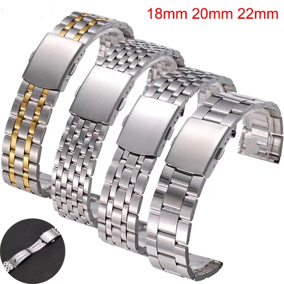 18 mm 22 mm 20 mm z nehrdzavejúcej ocele pre Samsung Galaxy Watch 3 45 mm 46 mm Active 2 S3 Band pre Huawei GT2/3 Amazfit BIP náramok
