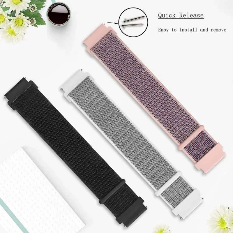 18 mm nylon Loop Band pre Xiaomi Mi Smart Watch popruhy Ženy Športový náramok Garmin VivoActive 4S/Venu 2S Correa