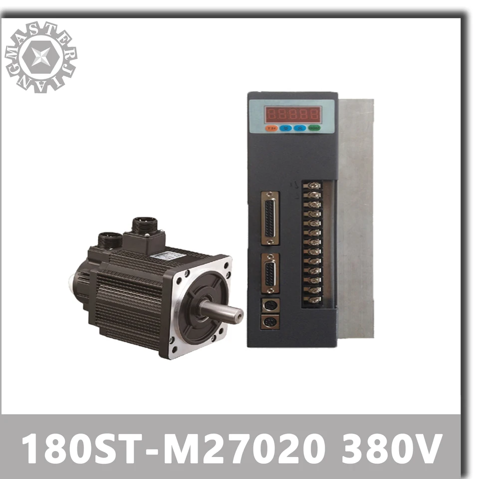 180.-M27020 380V 5,7 kW AC Servo Motor 2000RPM 27N.M. 5700 W trojfázový striedavý motor Permanent Magnet zhodoval s vodičom AASD-75A.