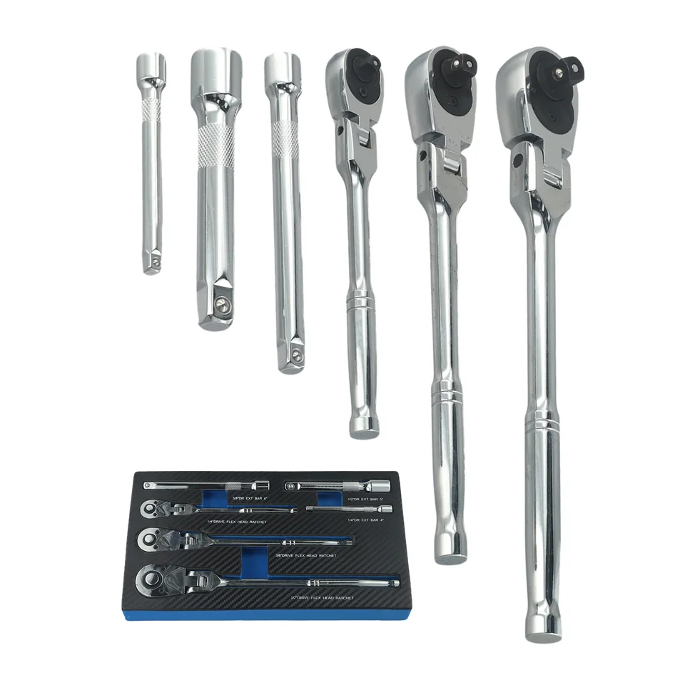 180 stupňov Flex Head 72 zubná račňa pre ťažko dostupné oblasti Ergonomická rukoväť jemný 72 Zuby