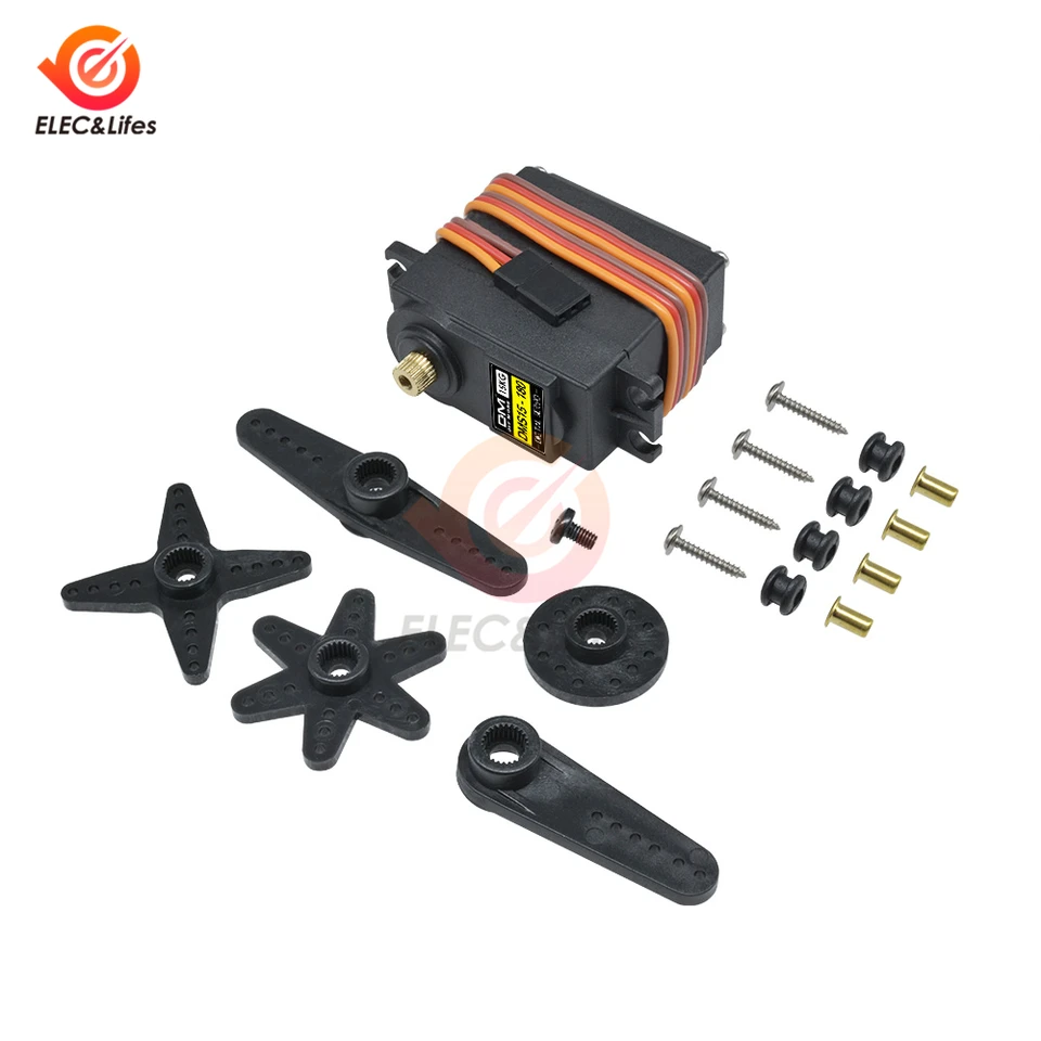 180 stupňov rotácie riadiaceho zariadenia 15 kg DMS15 Metal Gear Digital Servo Double Pepls Ax