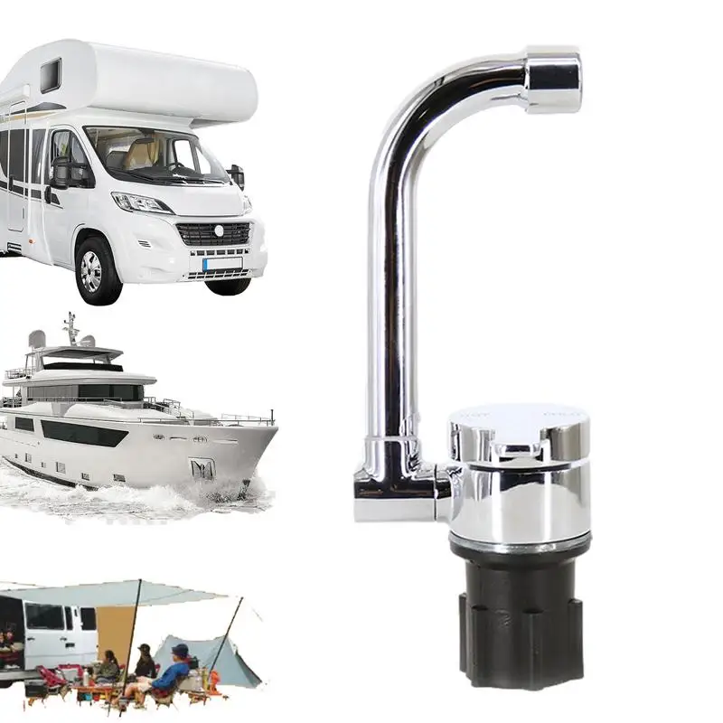 180 stupňov skladací karavan faucet 360 Rotujúce umývadlo Tap Mobile Kitchen Kúpeľňa RV Námorná loď Mestóda Camper Van Brass Body