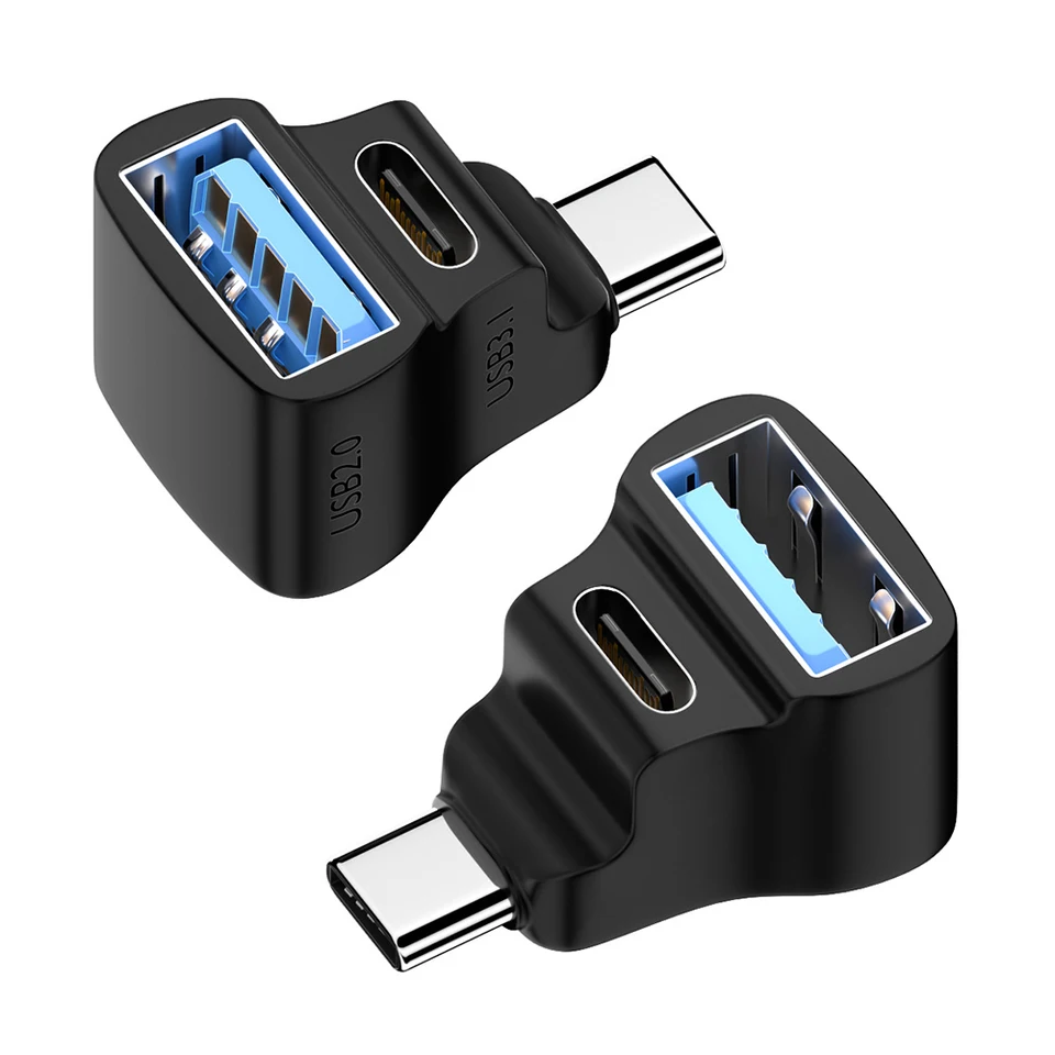 180 stupňov Usb v tvare U USB Type C adaptér OTG 20 GBPS prenos rýchleho prenosu údajov USBC nabíjací prevodník pre spínač pary/nintendo