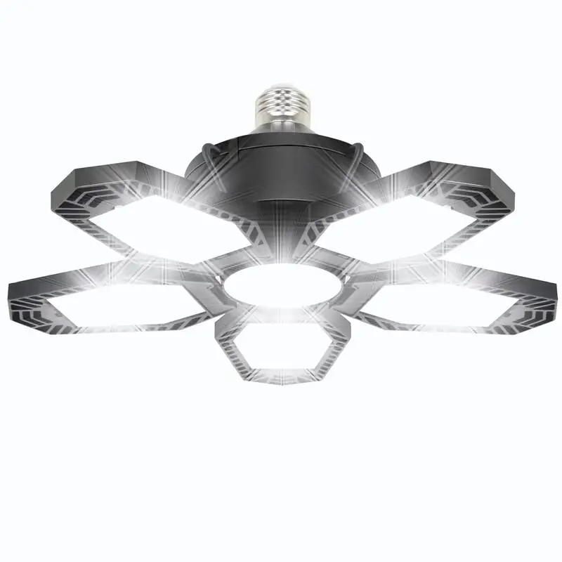 180 W Garážové svetlo LED Garážové svetlo E26/E27 Deformovateľné stropné svetlá LED LED pre osvetlenie dielne v garáži skladu s 5 nastaviteľným panelom