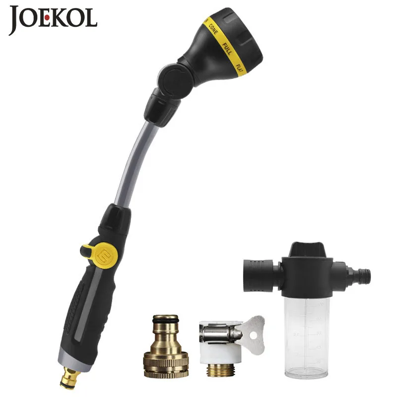 180 ° nastaviteľné kopije Vysokotlakové umývanie automobilu Voda Spray Gun Záhradná hadica Hadica zalievanie zavlažovacie náradie Domov prepláchnite podlahu