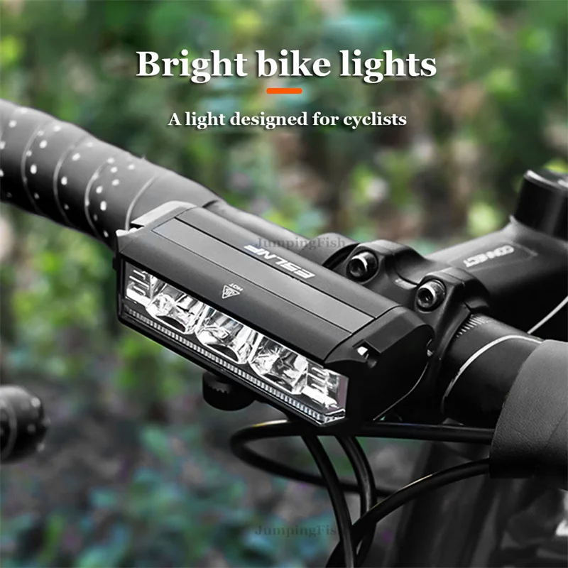 1800LM 3 LED diódy MTB Bicykel Lights 2000MAH Nabíjateľné bicykle Light baterky vonkajšie cyklistické bicykle Elektrický skúter