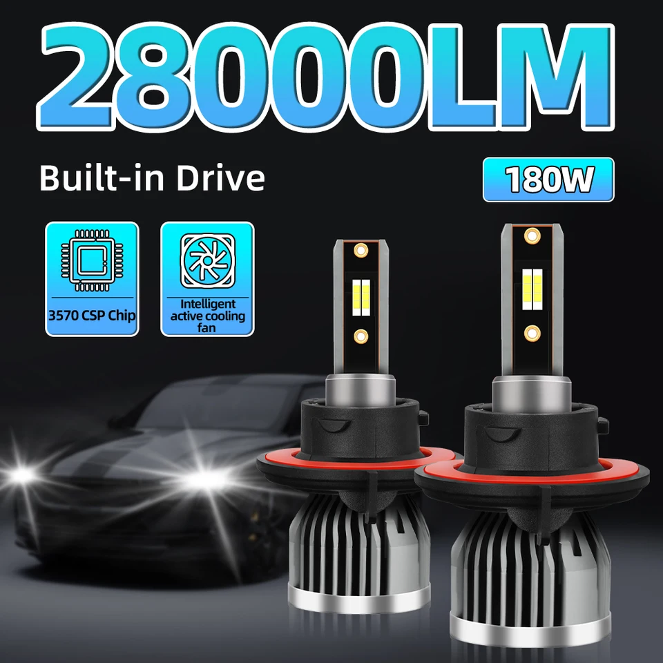 180W H7 H4 Svetlá automobilu Canbus 28000LM H11 H1 H13 HB3 9005 HB4 9006 9004 9007 LED svetlomety LED žiarovky 6000K CSP Chip Hmlové žiarovky 12V