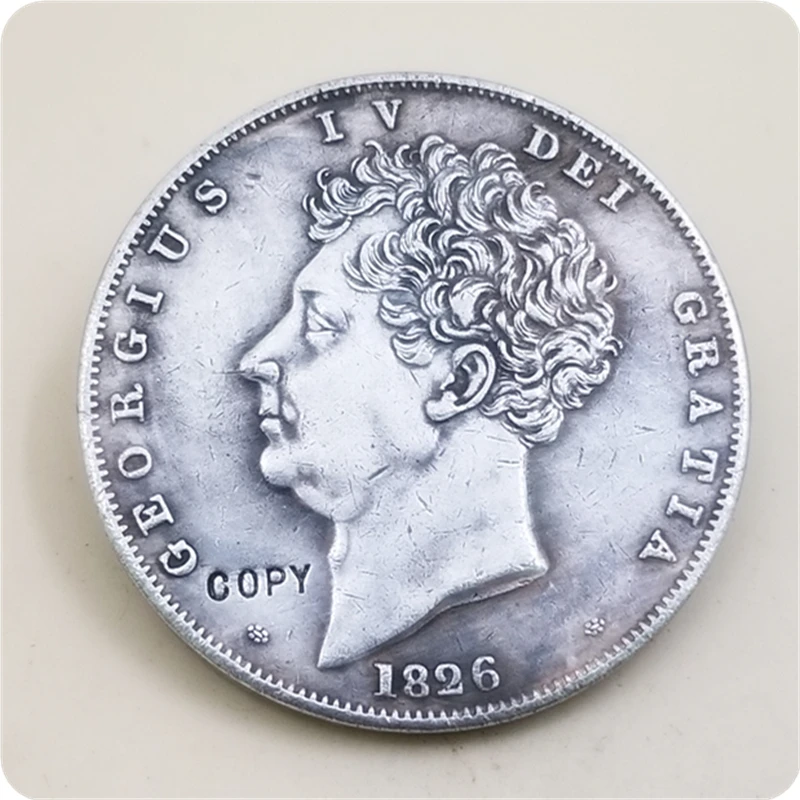 1826 Spojené kráľovstvo 1 koruna - George IV Copy Coin