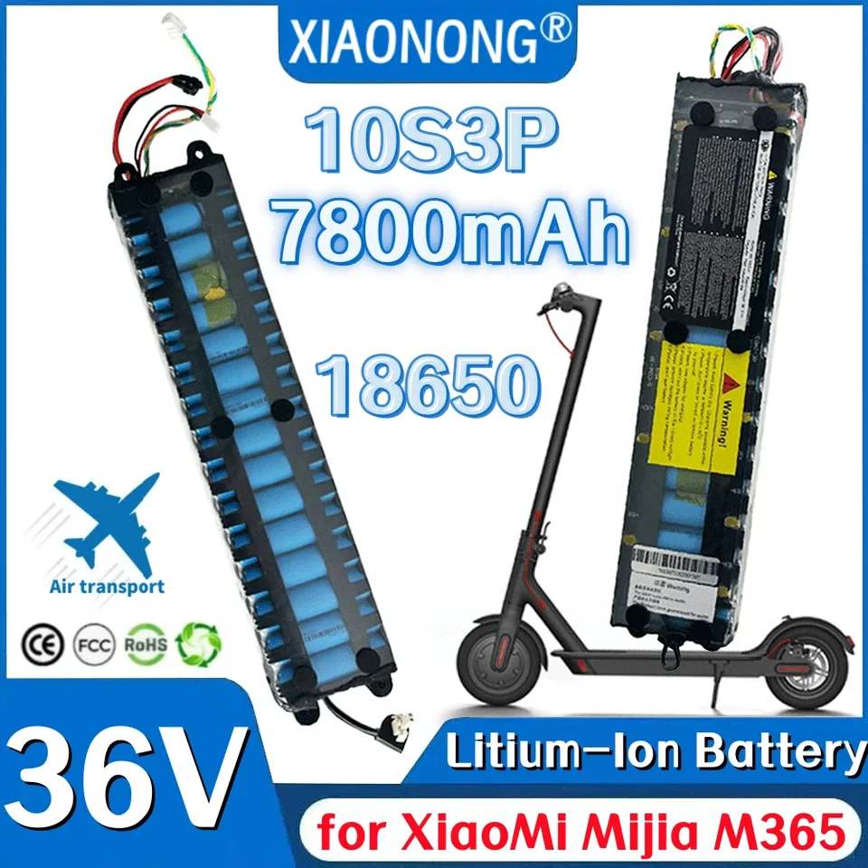 18650 10S3P 36V 7800MAH Litium-Ion 7,8AH batérie pre Xiaomi M365 1S Mijia Pro Batéria s batériou s komunikáciou Bluetooth