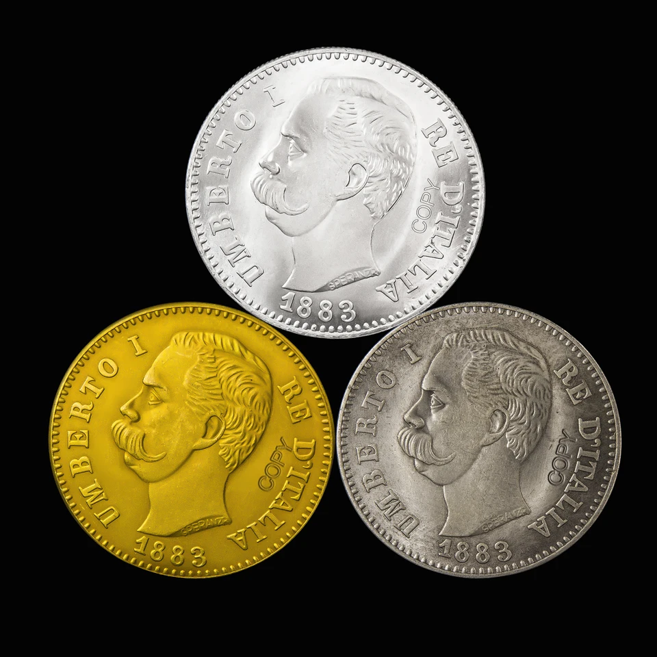 1883 taliansky Umberto i 2 lira zberateľské mince, strieborné a zlaté mince, domáce dekoratívne remeslá ， zberateľské mince, originálne starožitnosti