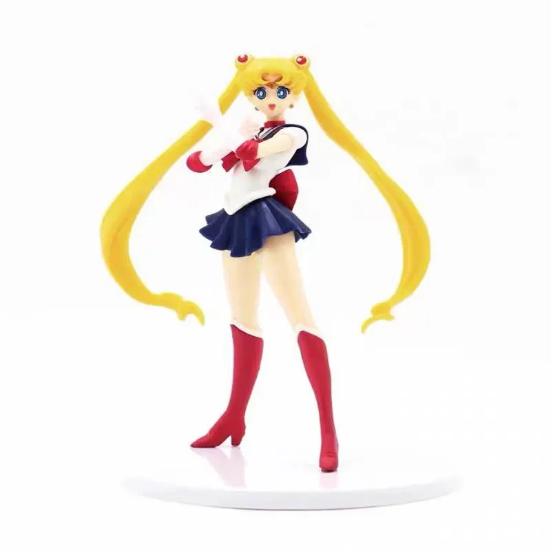 18cm Sailor Moon Action Figures Model hračky Tsukino Usagi smoking Venus Anime Collection Collection dekorácie dekorácie dekorácie detské darčeky