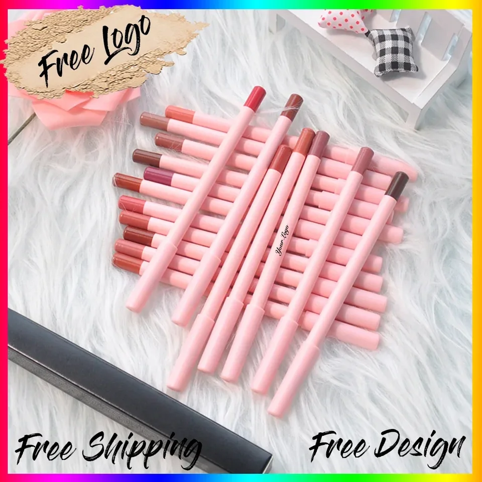 18Colors Pink Lip vložka ceruzka Private Label Multifunkčný vodotesný pigment rúž na pery pery vložka vegánsky make-up vlastné logo
