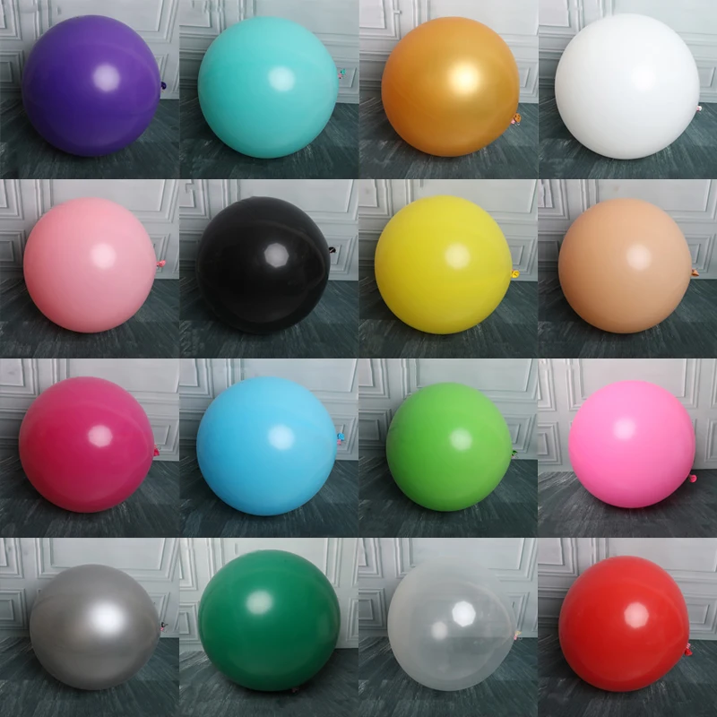 18inch 36 palcov Big Latex Balóny svadobná narodeninová oslava Hélium Hélium nafúknutý balón pre bábätká Balón Outdoor Activity Dodávky